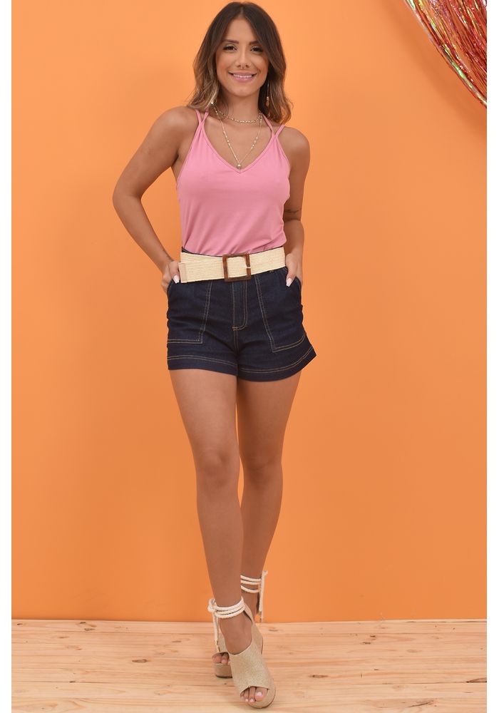SHORT JEANS SOLTO CONTRASTE Cole o Ver o R D Lay 2020 Produtos Com 